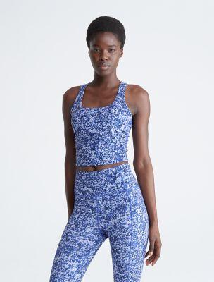 Performance Sleek Low Impact Print Scoop Neck Tank Top by CALVIN KLEIN