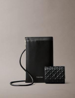 Phone Crossbody Bag + Embossed Allover Emblem Logo AirPod Case Set | Calvin Klein by CALVIN KLEIN