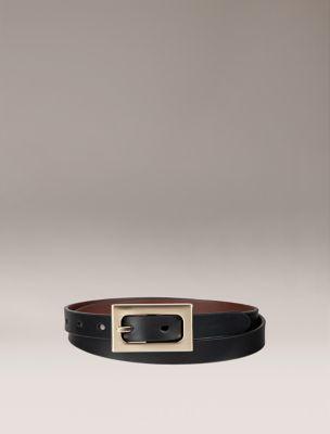 Polished Harness Reversible Buckle Belt by CALVIN KLEIN
