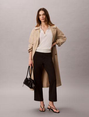 Ponte Cropped Flared Pants by CALVIN KLEIN