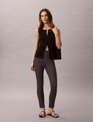 Ponte Print Skinny Fit Pants by CALVIN KLEIN