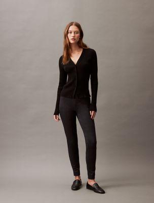 Ponte Solid Skinny Fit Pants by CALVIN KLEIN
