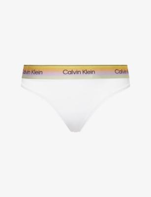 Pride Cotton-Jersey Thong by CALVIN KLEIN