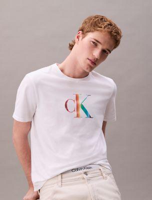 Pride Monogram Logo Relaxed T-Shirt by CALVIN KLEIN