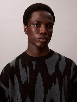 Print Jacquard Relaxed Sweater by CALVIN KLEIN