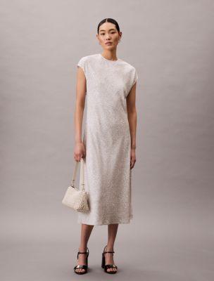 Printed Midi Sheath Dress by CALVIN KLEIN