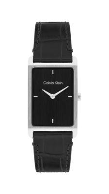 Rectangle Dial Leather Strap Watch | Calvin Klein by CALVIN KLEIN
