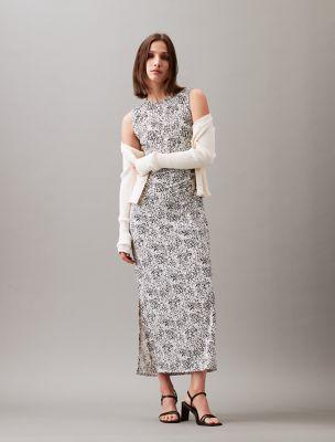 Refined Jersey Printed Maxi Dress by CALVIN KLEIN