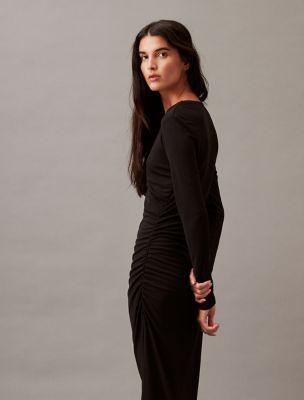 Refined Jersey Wrap Dress by CALVIN KLEIN