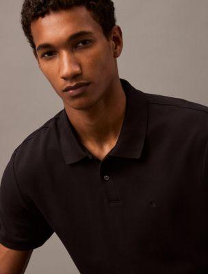 Refined Pique Polo Shirt by CALVIN KLEIN