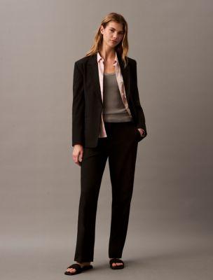 Refined Stretch Straight Trouser by CALVIN KLEIN