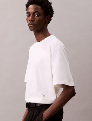 Relaxed Cotton Silk Tee by CALVIN KLEIN