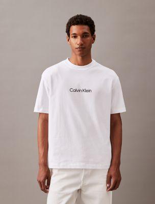 Relaxed Fit Standard Logo Crewneck T-Shirt by CALVIN KLEIN