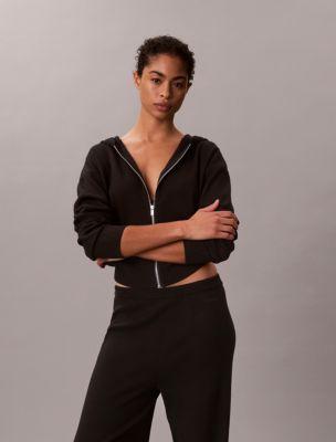 Relaxed Knit Hoodie by CALVIN KLEIN