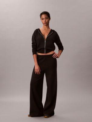 Relaxed Knit Wide Leg Pants by CALVIN KLEIN