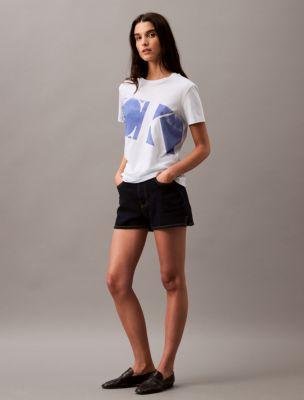 Relaxed Slant Monogram Logo Graphic T-Shirt by CALVIN KLEIN