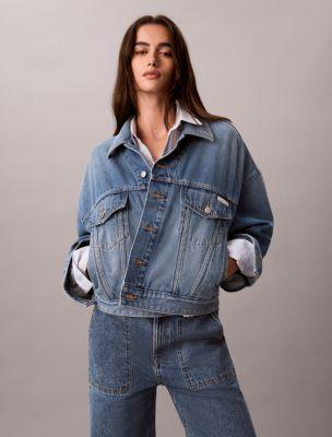Relaxed Trucker Denim Jacket by CALVIN KLEIN