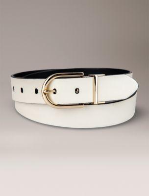Reversible Round Buckle Belt by CALVIN KLEIN