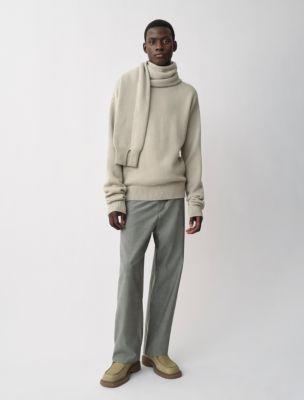 Rex Cashmere Sleeve Scarf Sweater by CALVIN KLEIN