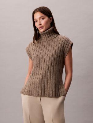 Rib Relaxed Sleeveless Sweater by CALVIN KLEIN