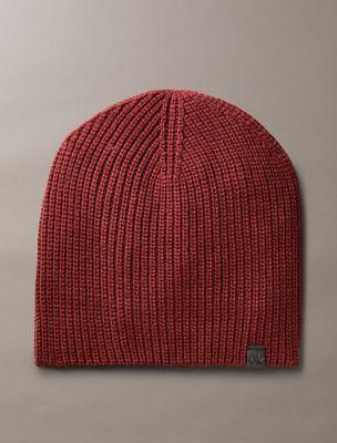 Ribbed Solid Beanie | Calvin Klein by CALVIN KLEIN
