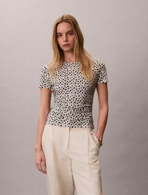 Ruched Slim T-Shirt by CALVIN KLEIN