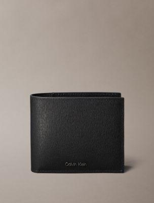 Saffiano Leather Bifold Wallet with Coin Pouch | Calvin Klein by CALVIN KLEIN