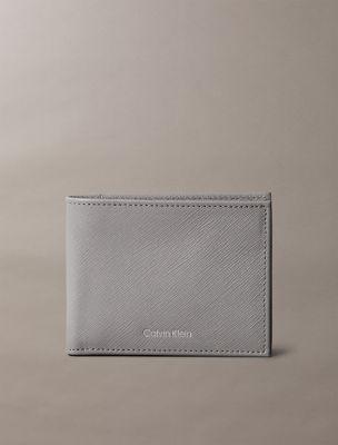 Saffiano Leather Slim Bifold Wallet | Calvin Klein by CALVIN KLEIN Saffiano Leather Slim Bifold Wallet | Calvin Klein by CALVIN KLEIN