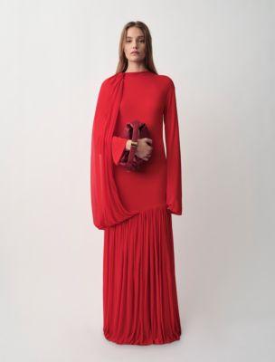 Sara Draped Evening Dress by CALVIN KLEIN