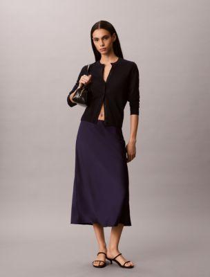 Satin Midi Skirt by CALVIN KLEIN