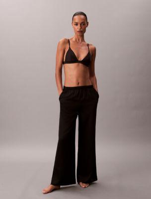 Satin Sheen Logo Pants by CALVIN KLEIN