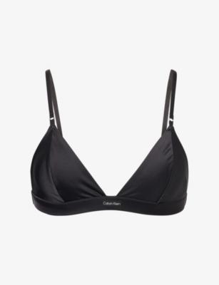 Satin Triangle Bra by CALVIN KLEIN