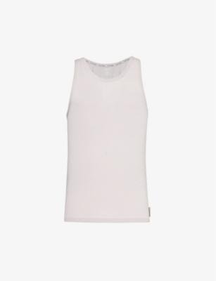 Scoop-neck relaxed-fit stretch-recycled modal top by CALVIN KLEIN