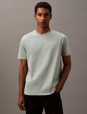 Script Logo Classic Crewneck T-Shirt by CALVIN KLEIN