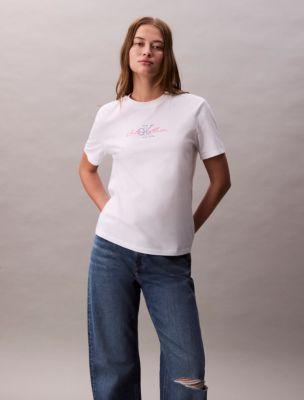 Script Logo Graphic Classic T-Shirt by CALVIN KLEIN
