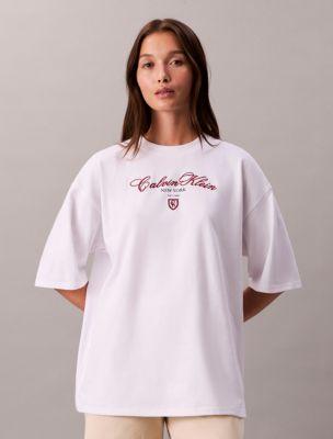Script Logo Graphic Relaxed T-Shirt by CALVIN KLEIN