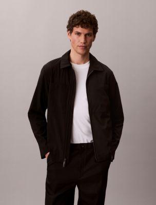 Seersucker Blouson Jacket by CALVIN KLEIN