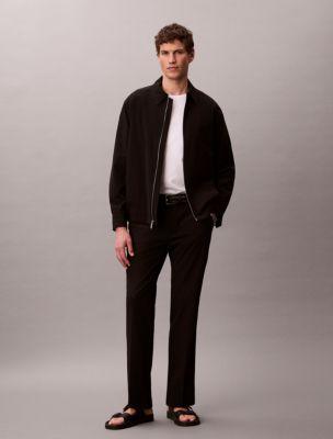 Seersucker Straight Pants by CALVIN KLEIN