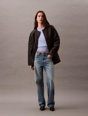 Shearling Cocoon Coat by CALVIN KLEIN
