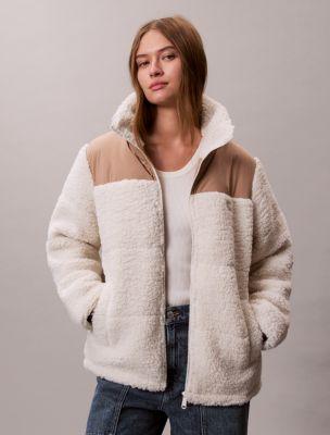 Sherpa Puffer Jacket by CALVIN KLEIN