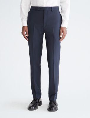 Slim Fit Navy Suit Pants by CALVIN KLEIN