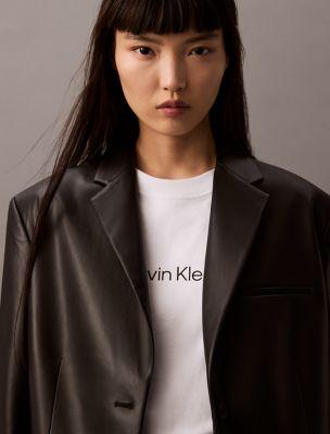 Slim Leather Blazer by CALVIN KLEIN