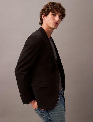 Slim Wool Gabardine Blazer by CALVIN KLEIN