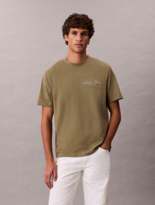 Small Script Logo Graphic Classic T-Shirt by CALVIN KLEIN