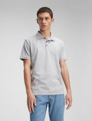 Smooth Cotton Blend Polo Shirt by undefined Smooth Cotton Blend Polo Shirt by undefined