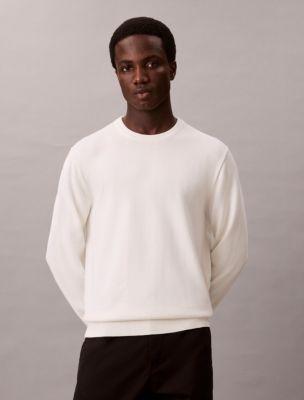 Smooth Cotton Sweater by CALVIN KLEIN