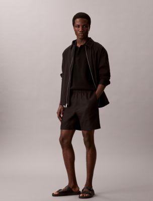 Smooth Cotton Waffle Sweater Polo Shirt by CALVIN KLEIN