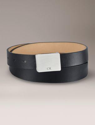 Smooth Plaque Belt by CALVIN KLEIN