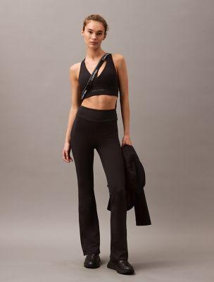 Soft Stretch Sport Flared Leggings by CALVIN KLEIN