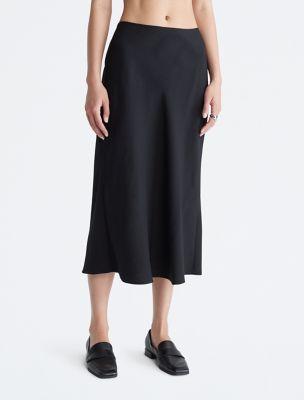 Soft Twill Midi Skirt by CALVIN KLEIN